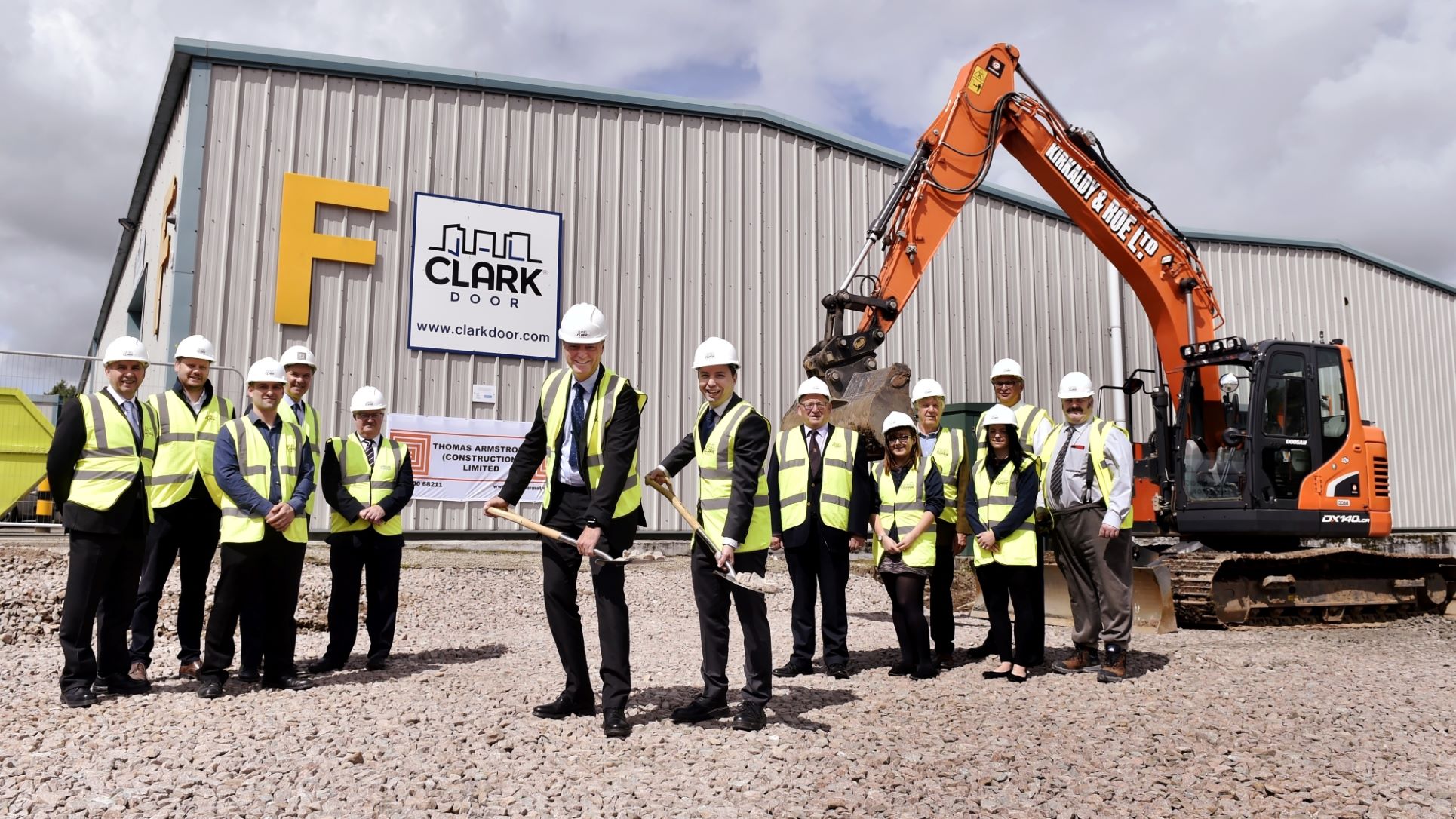 Clark Door cuts the turf on its new factory extension