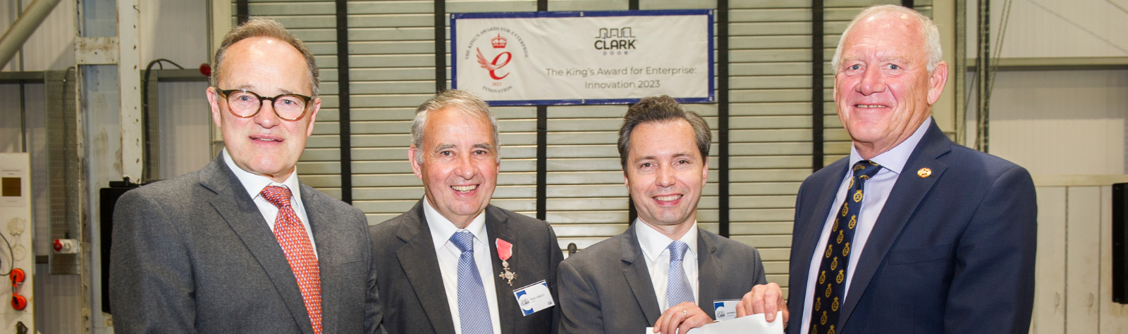 Clark Door Ltd Presented with the King’s Award for Enterprise: Innovation 2023