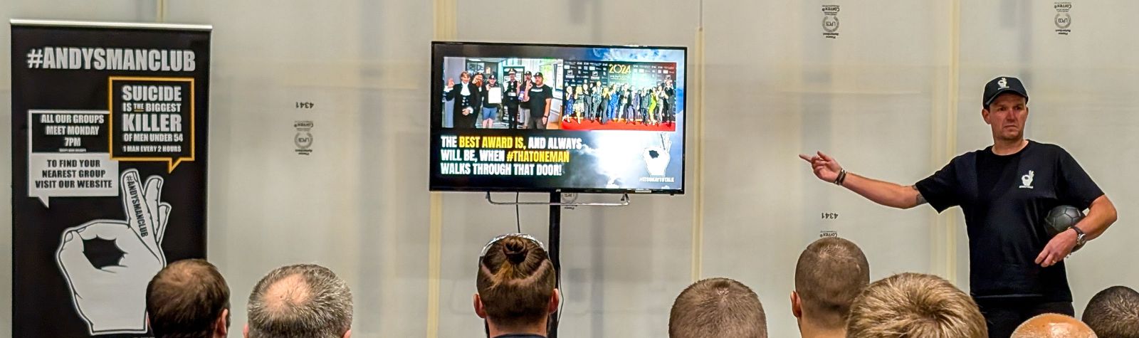 Clark Door supports Andy’s Man Club.